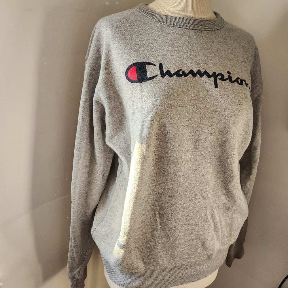 Champion Crewneck Sweatshirt Heather Grey Size M